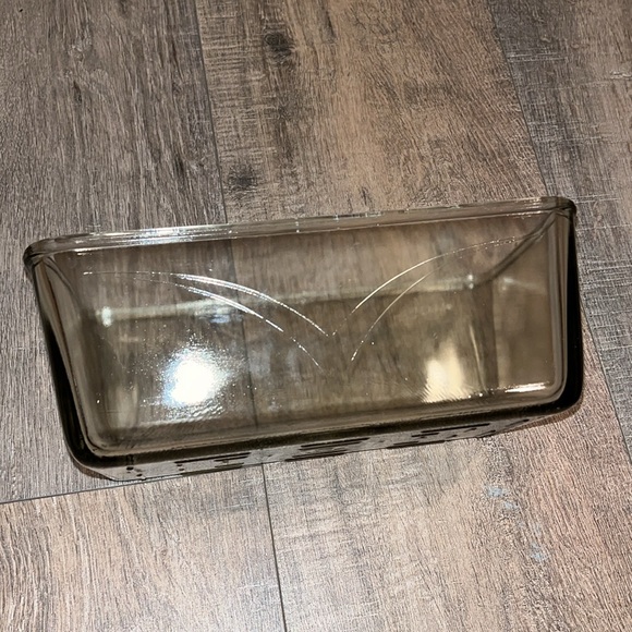 Vintage Westinghouse Brown Amber Glass Refrigerator Box Loaf Pan Dish With Lid - Picture 3 of 6
